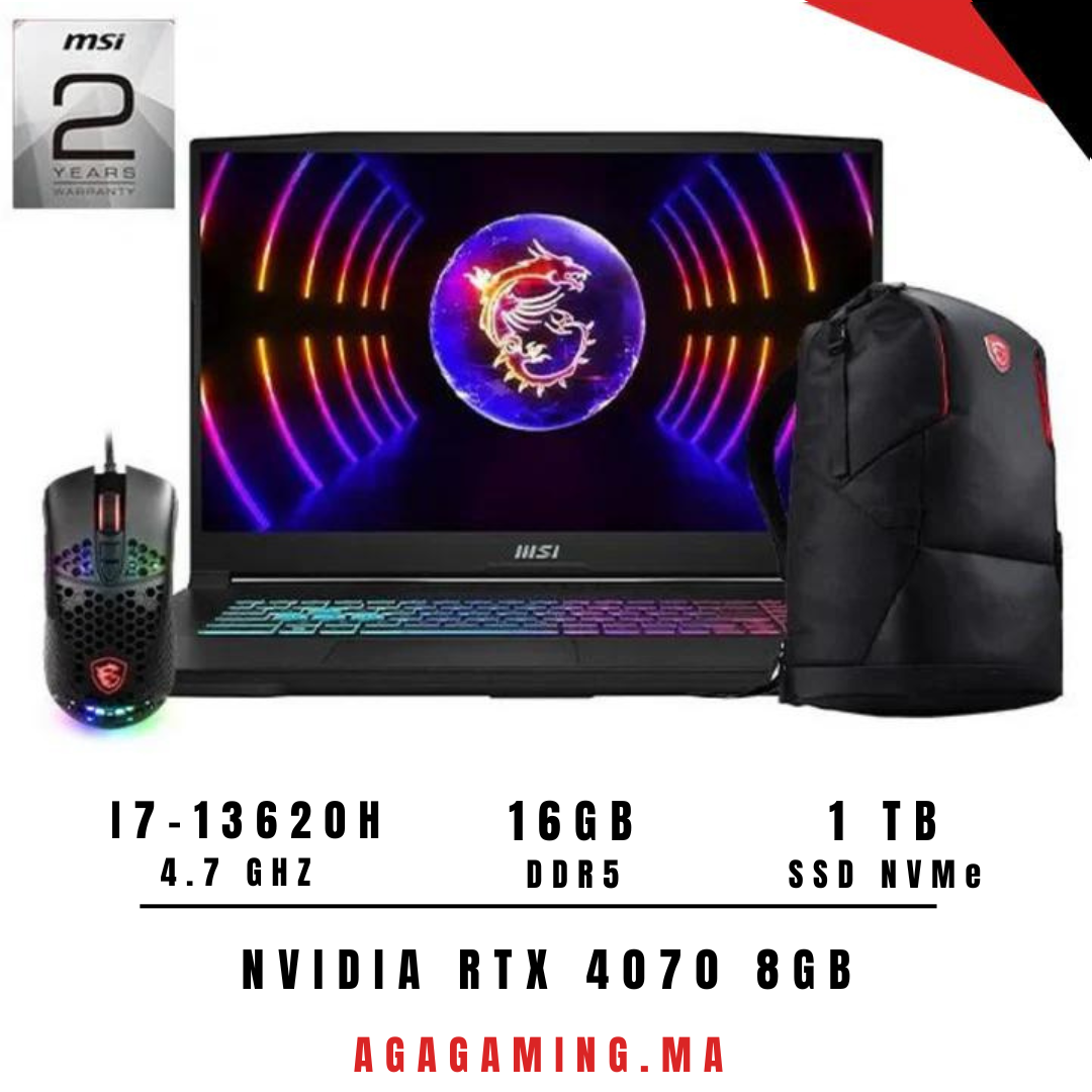 MSI Katana 17 B13VGK i7-13620H/16GB/1 TB SSD/RTX 4070 8GB/17.3” MSI Katana 17 B13VGK i7-13620H/16GB/1 TB SSD/RTX 4070 8GB/17.3”